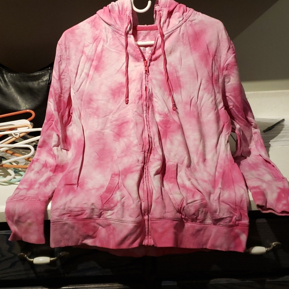 Tye dyed pink hoodies